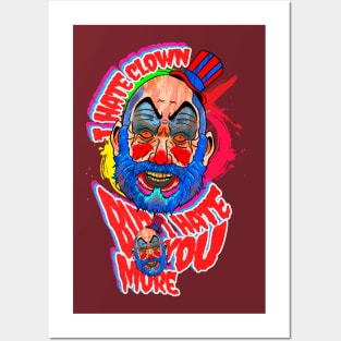 i hate clown Posters and Art